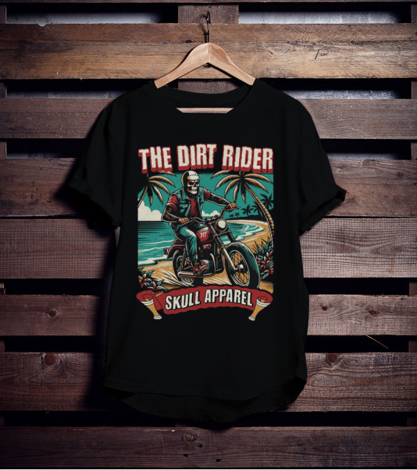 The Dirt Rider Skull Apparel 177 Beach Motorcycle Adventure T-Shirt