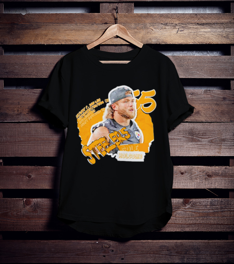 Steelers Football Cole Holcomb 55 Weight 240 Lbs Height 6'1 T-Shirt