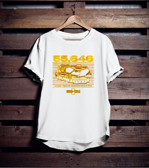 55,646 Largest Women's Basketball Crowd Ever Iowa Basketball Kinnick T-Shirt