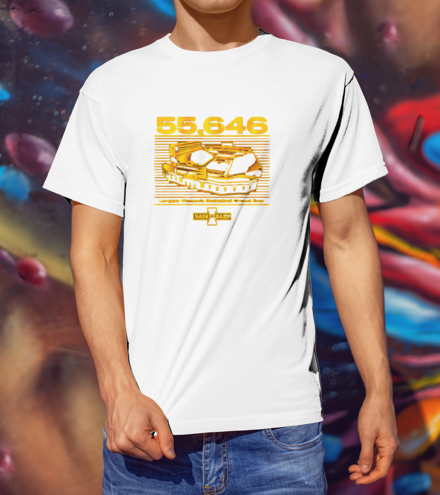 55,646 Largest Women's Basketball Crowd Ever Iowa Basketball Kinnick T-Shirt