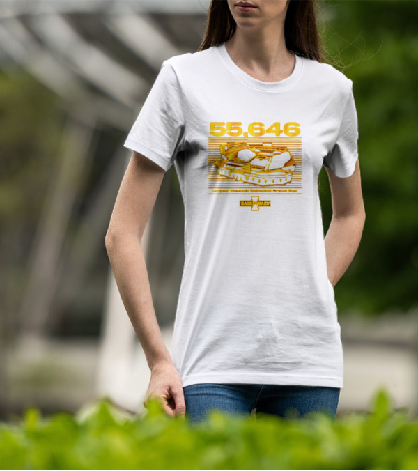 55,646 Largest Women's Basketball Crowd Ever Iowa Basketball Kinnick T-Shirt