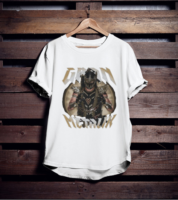 Gran Metalik Wrestling Masked Warrior Pose T-Shirt