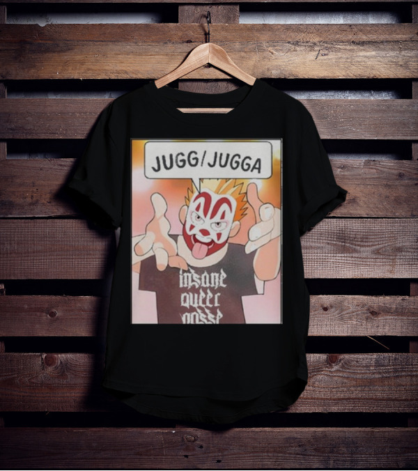 Jugg Jugga Insane Queer Posse Cartoon Character Clown Face T-Shirt