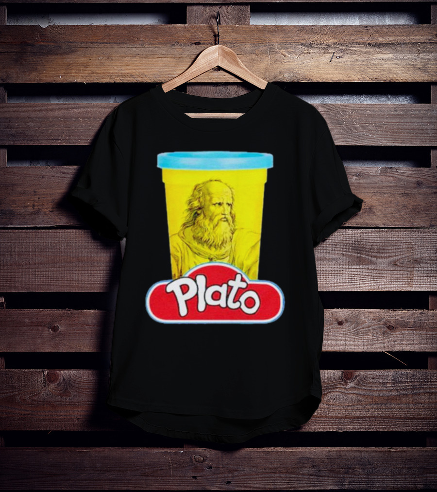 Plato Philosopher Meets Play Doh Parody Mashup T-Shirt
