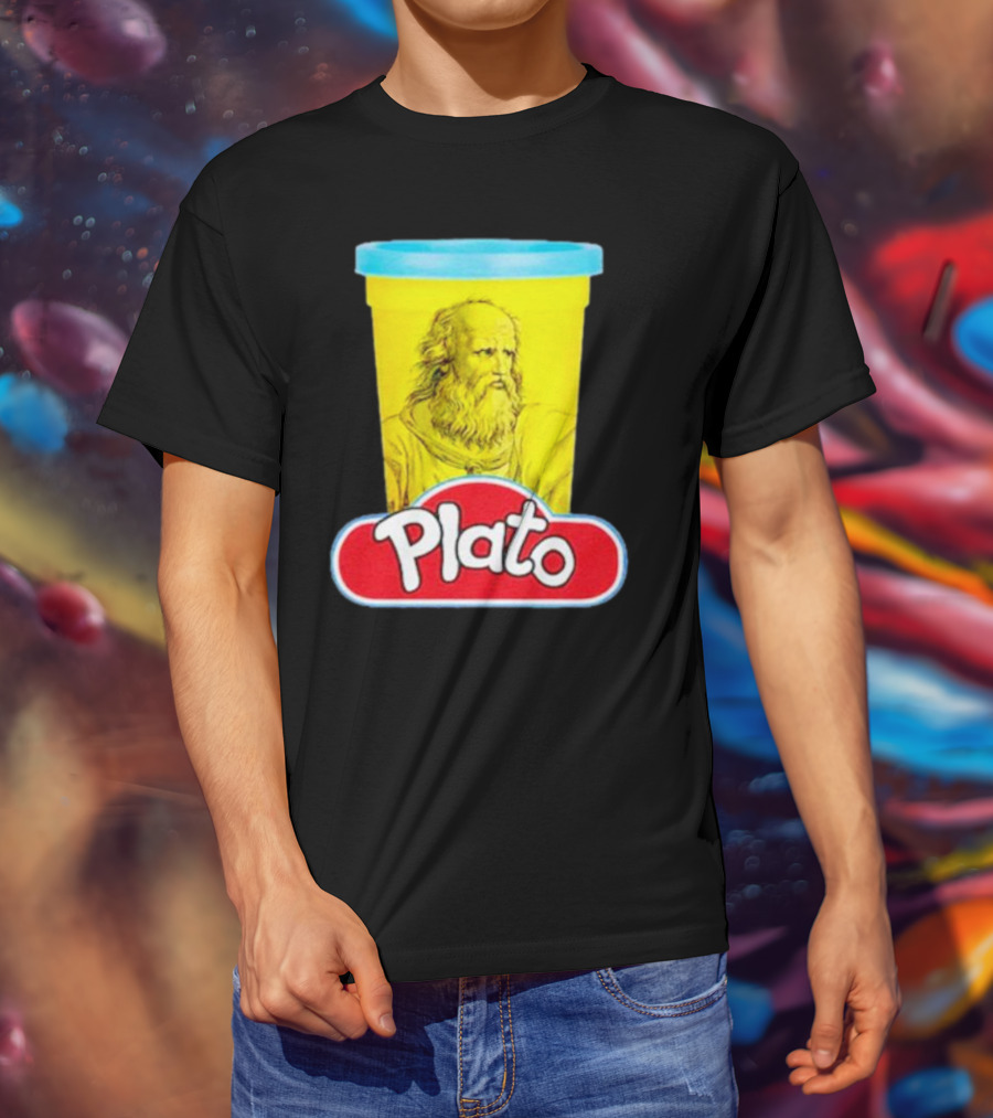 Plato Philosopher Meets Play Doh Parody Mashup T-Shirt