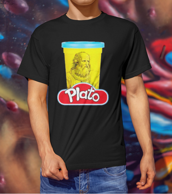 Plato Philosopher Meets Play Doh Parody Mashup T-Shirt
