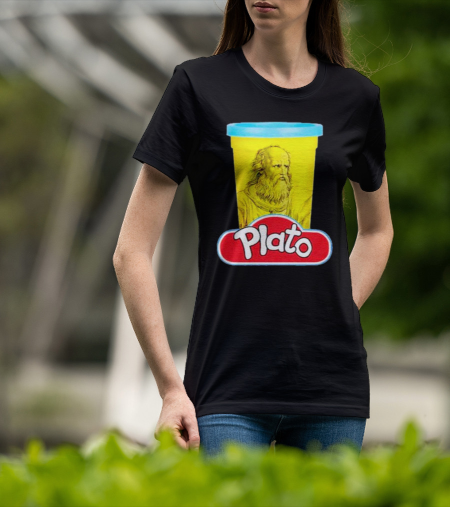 Plato Philosopher Meets Play Doh Parody Mashup T-Shirt