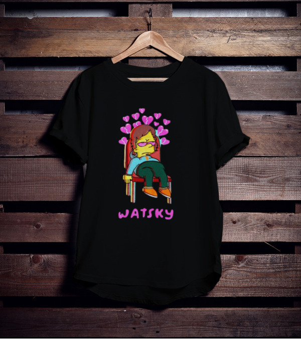 Simpson Watsky Bartsky Cartoon Character With Heart Symbols T-Shirt