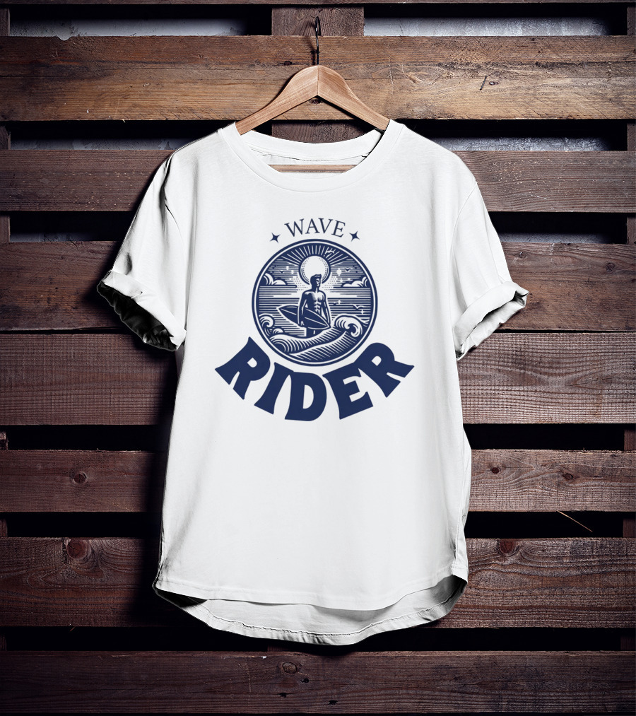 Wave Rider Surfing Vintage T-Shirt