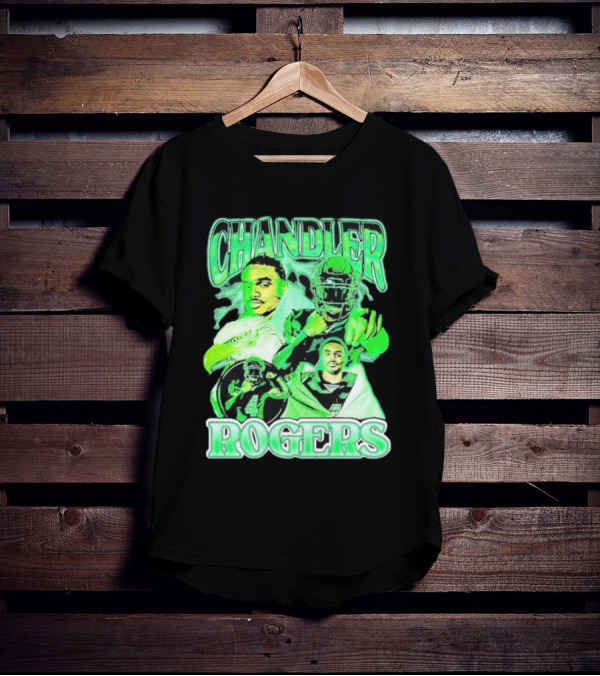 Chandler Rogers Vintage Lightweight Football Eagle Green T-Shirt