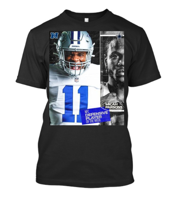 Dallas Cowboys 11 Micah Parsons NFC Defensive Player Of The Week T-Shirt