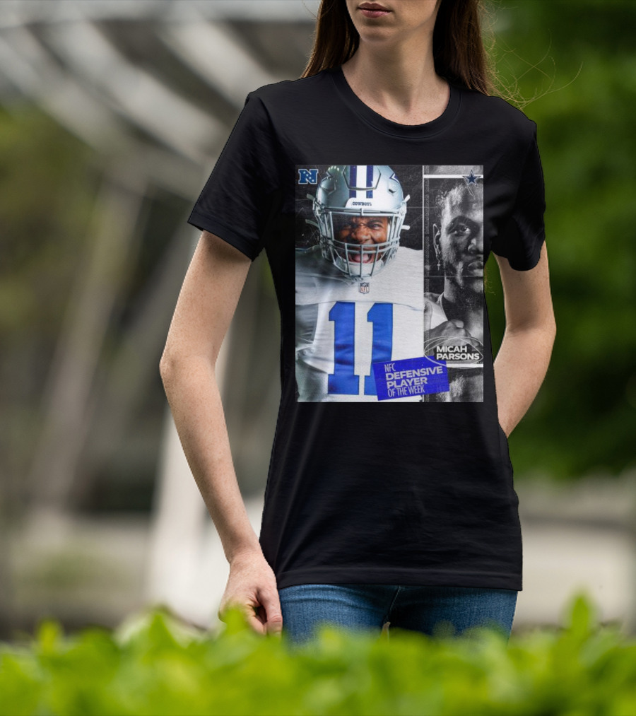 Dallas Cowboys 11 Micah Parsons NFC Defensive Player Of The Week T-Shirt
