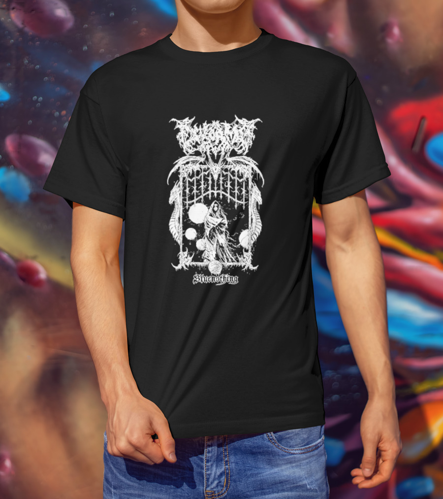 Riddickart X Worm Bluenothing Dark Fantasy Gothic Metal T-Shirt