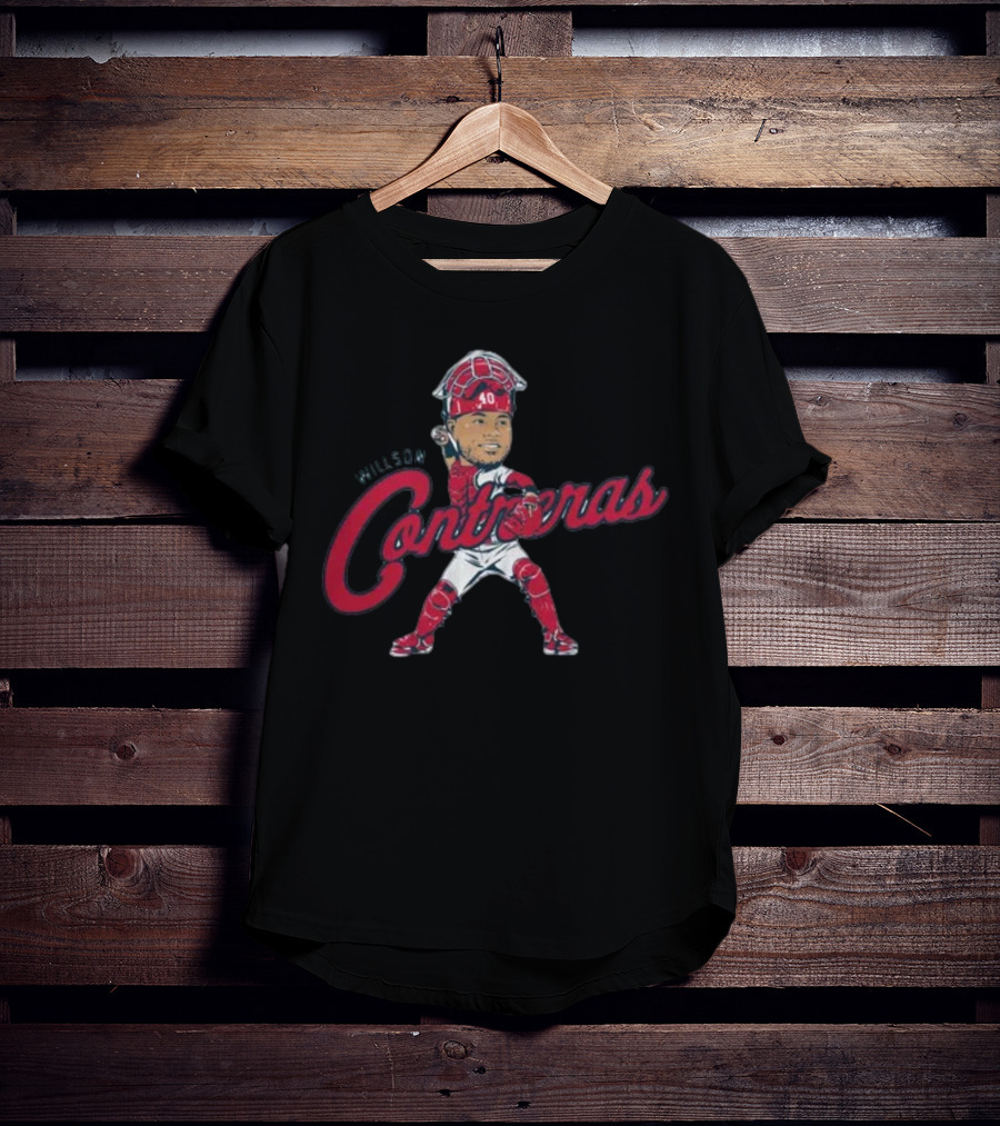 Willson Contreras Catcher Caricature 40 T-Shirt