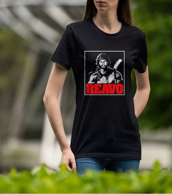 REAVO Hockey Warrior Illustration With Flow Jerguson Reavo T-Shirt