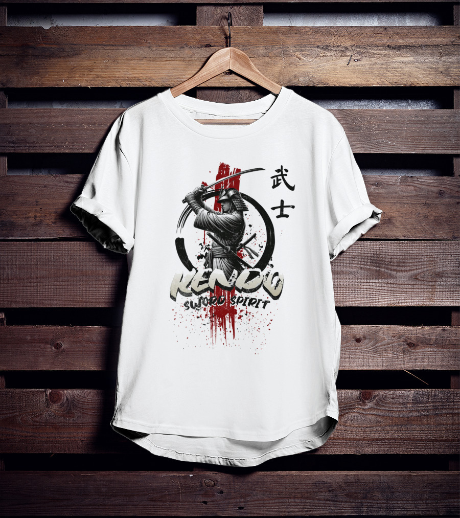 Kendo Sword Spirit Bushido Warrior T-Shirt
