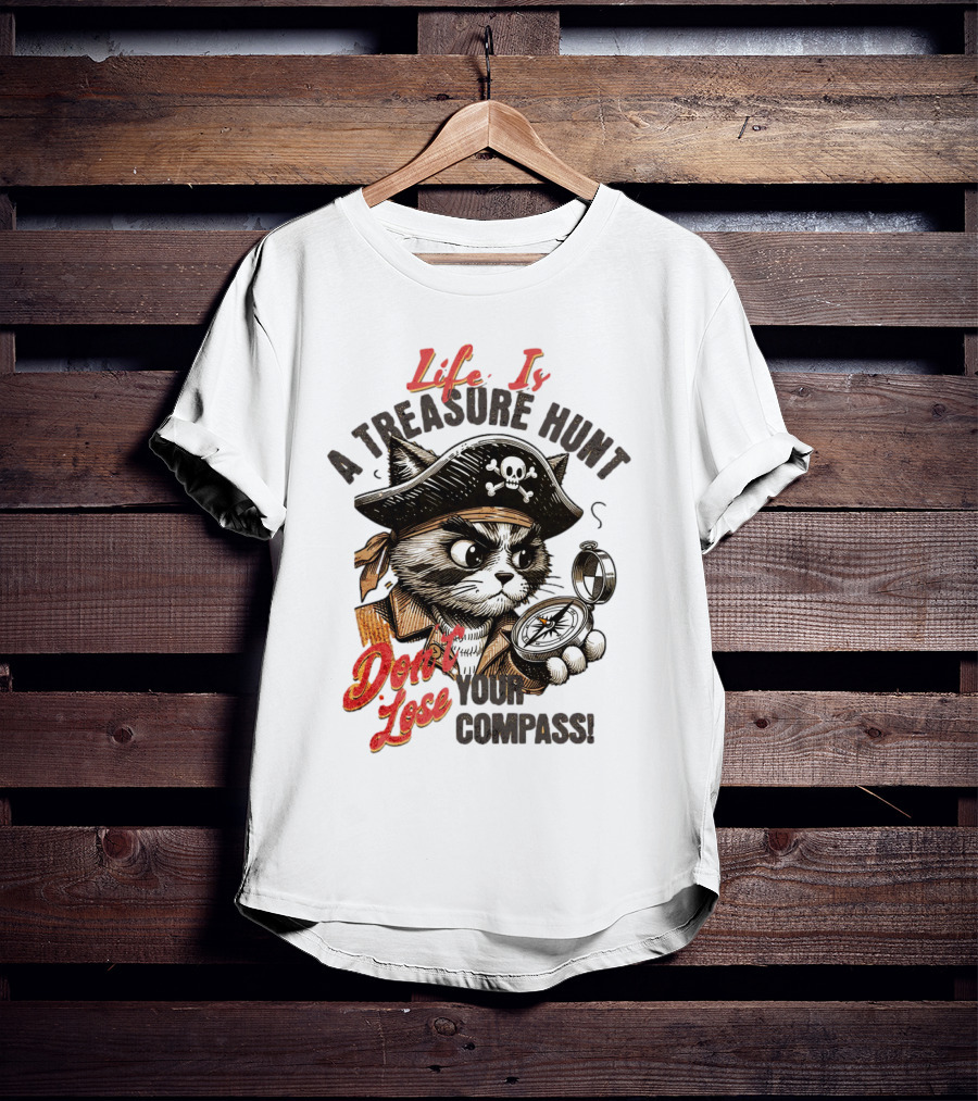 Life Is A Treasure Hunt Don't Lose Your Compass T-Shirt