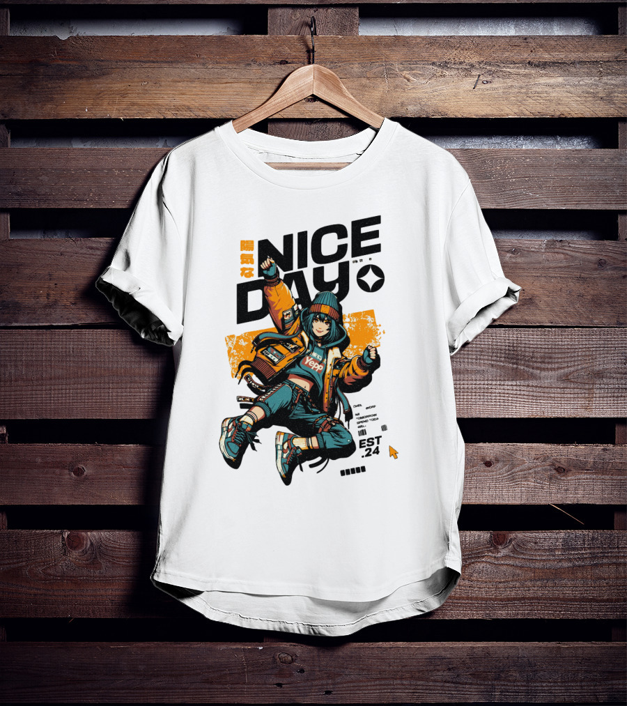 Nice Day Yepp Est 24 Vintage Urban T-Shirt
