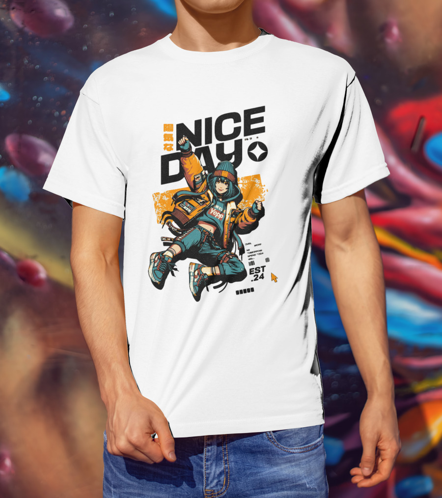 Nice Day Yepp Est 24 Vintage Urban T-Shirt