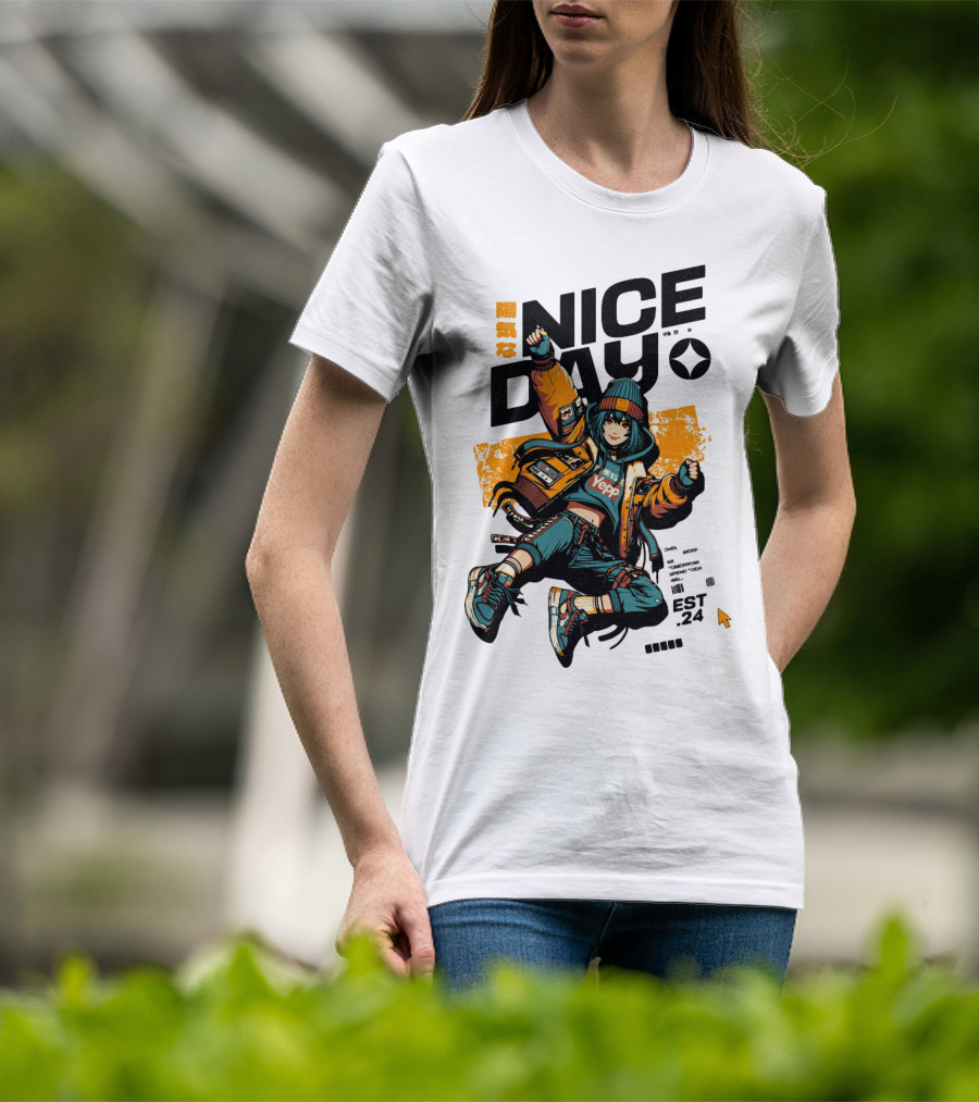 Nice Day Yepp Est 24 Vintage Urban T-Shirt