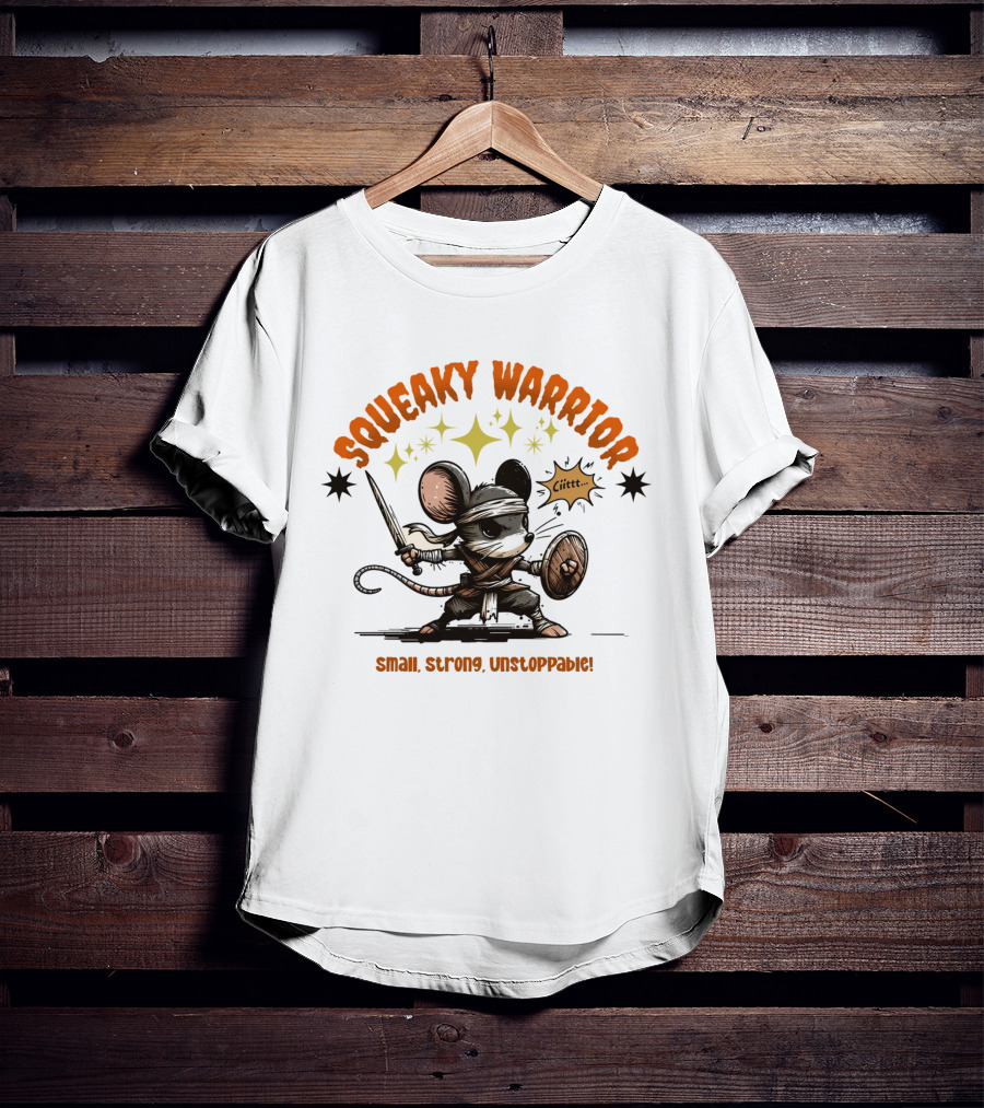 Squeaky Warrior Small Strong Unstoppable Ciiitt T-Shirt