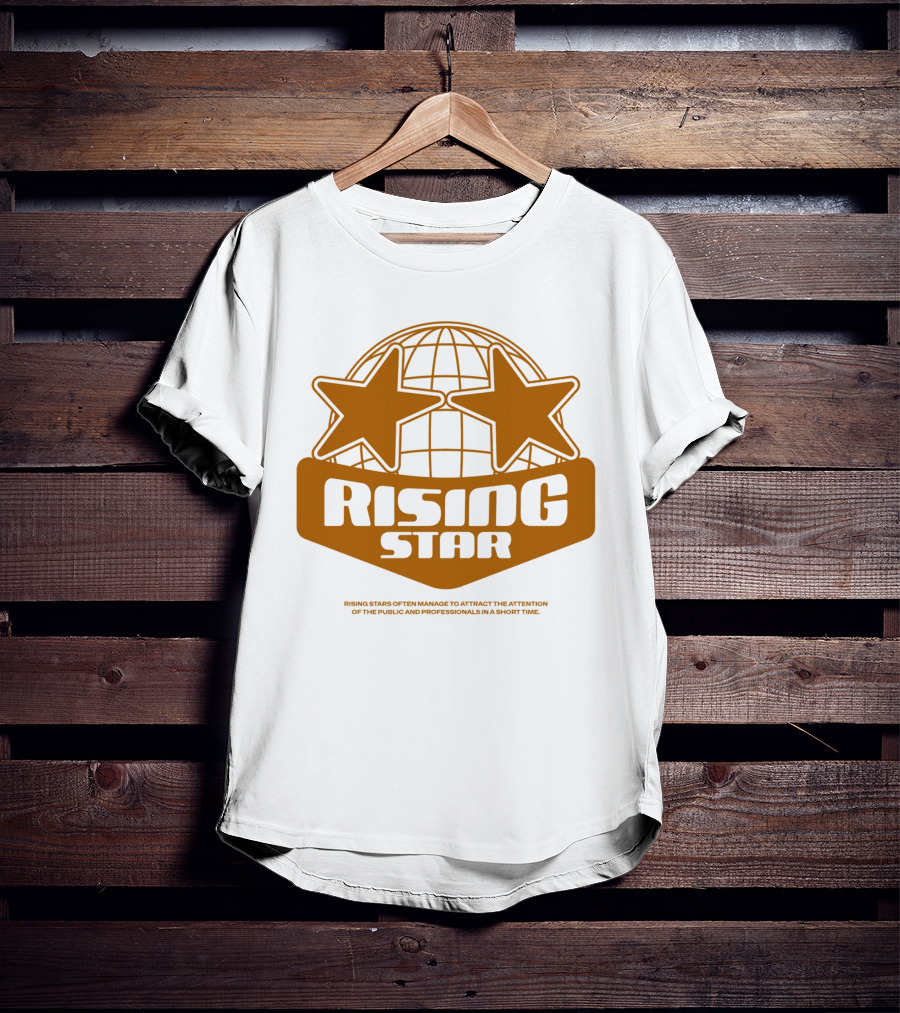 Supalonely Rising Star Two Stars Globe T-Shirt