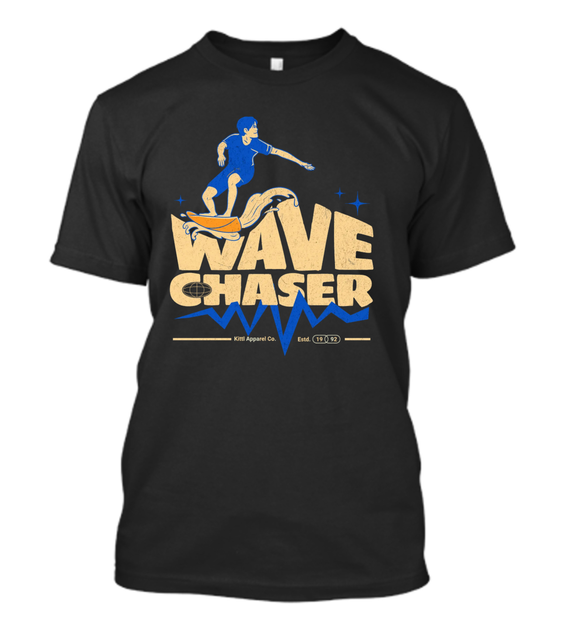 Wave Chaser Kittl Apparel Co. Estd. 1992 T-Shirt