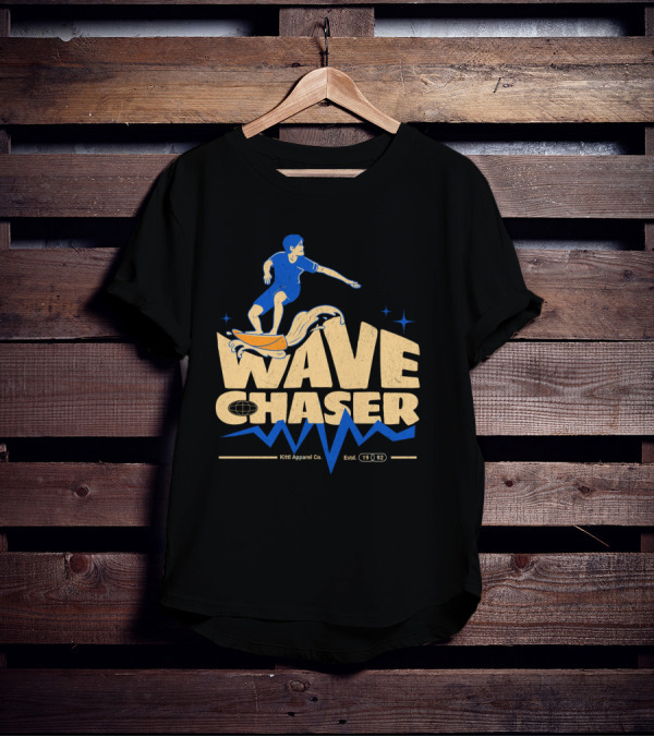 Wave Chaser Kittl Apparel Co. Estd. 1992 T-Shirt