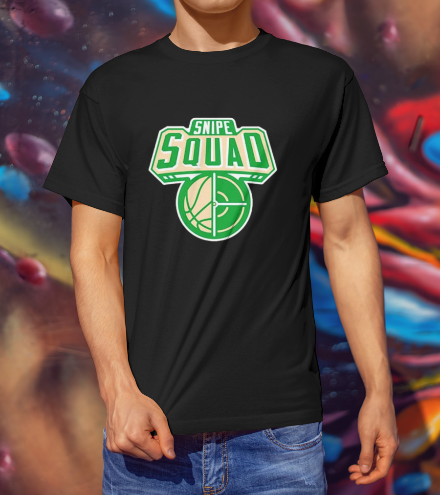 Milwaukee Bucks Snipe Squad Basketball Target Green T-Shirt