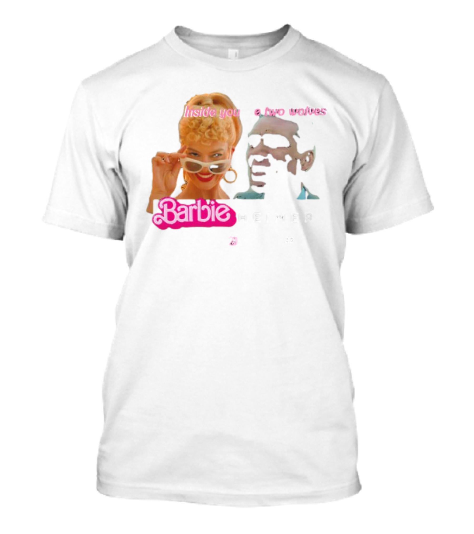 Inside You Are Two Wolves Barbieheimer T-Shirt
