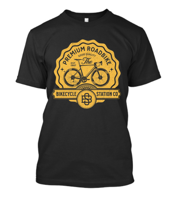 Premium Roadbike Good Quality Bikecycle Station Co. Est. 1987 T-Shirt