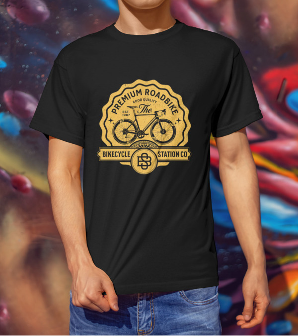 Premium Roadbike Good Quality Bikecycle Station Co. Est. 1987 T-Shirt