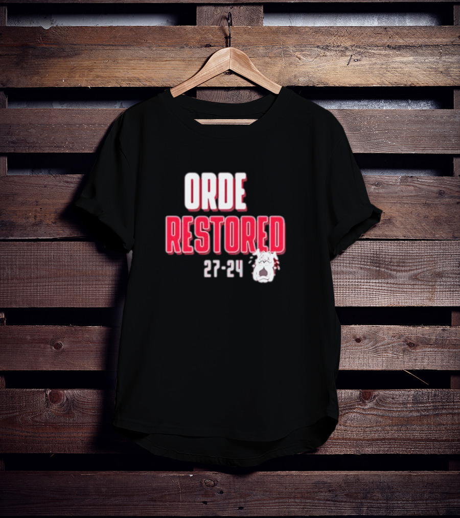 Order Restored 27-24 Alabama Crimson Tide T-Shirt