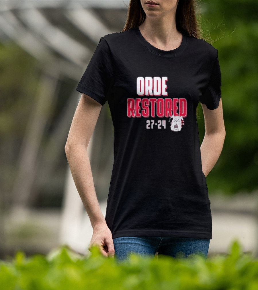 Order Restored 27-24 Alabama Crimson Tide T-Shirt