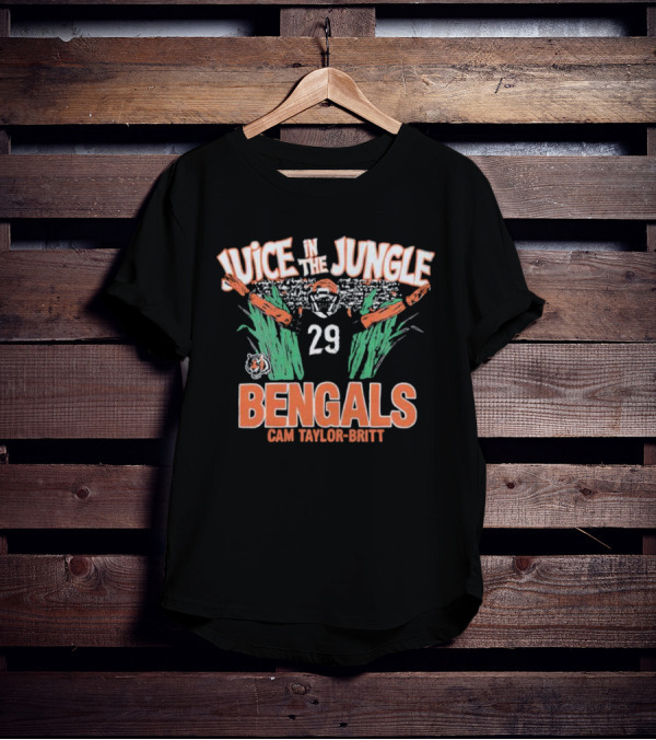 Juice In The Jungle Bengals Cam Taylor-Britt 29 T-Shirt