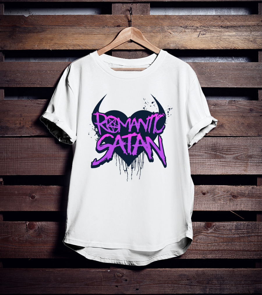 Romantic Satan Heart And Pentagram T-Shirt