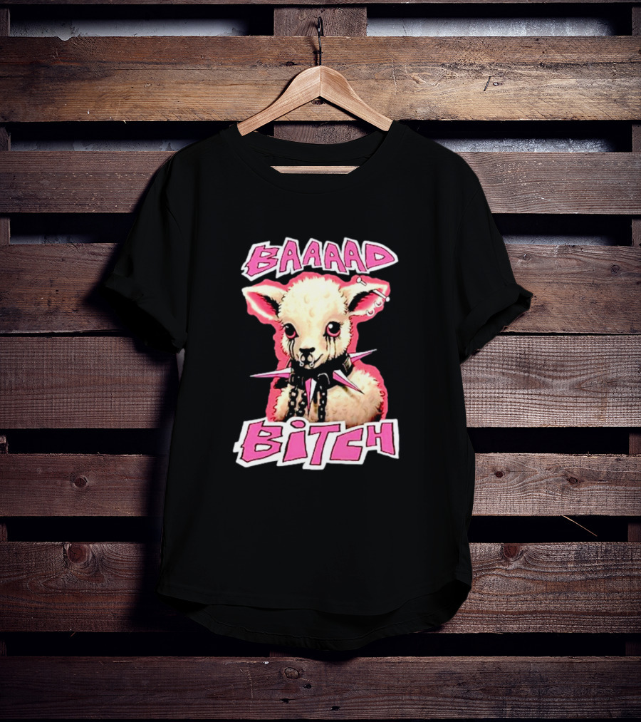 BAAAAD Bitch Sheep With Punk Rock T-Shirt