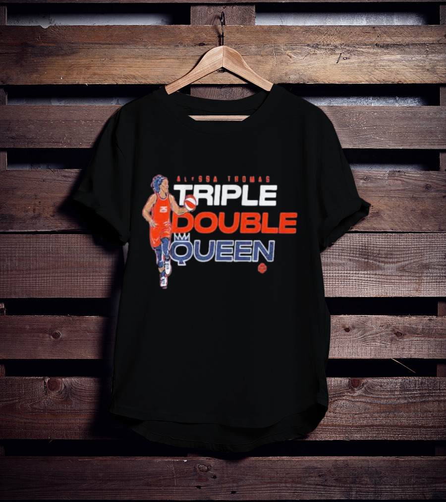 Alyssa Thomas Basketball Triple Double Queen T-Shirt