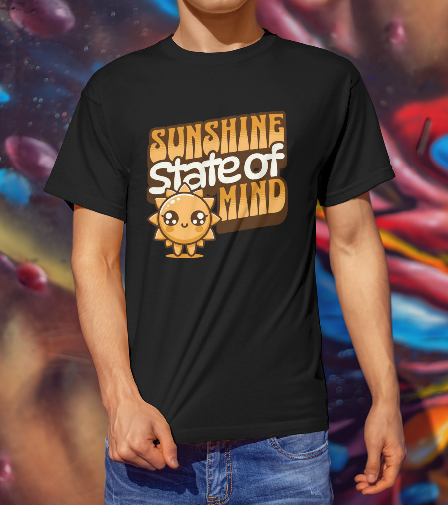 Sunshine State Of Mind Cute Sun Character T-Shirt