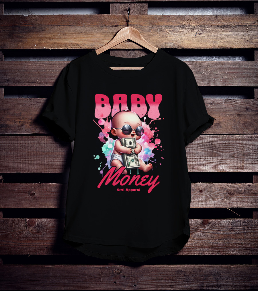 Baby Money Kitti Apparel Sunglasses Color Splash T-Shirt