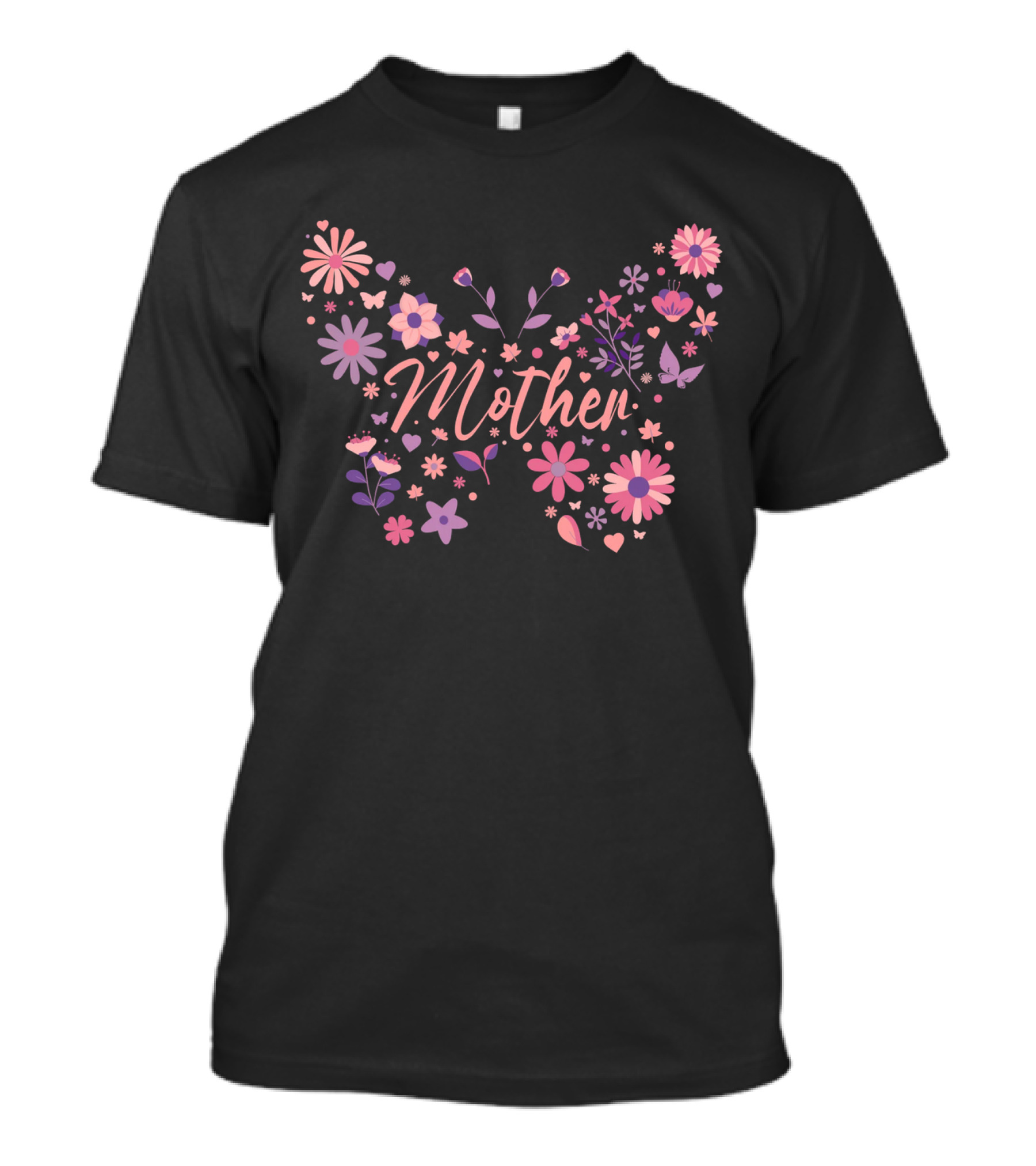 Mother Floral Butterfly Blossoms T-Shirt