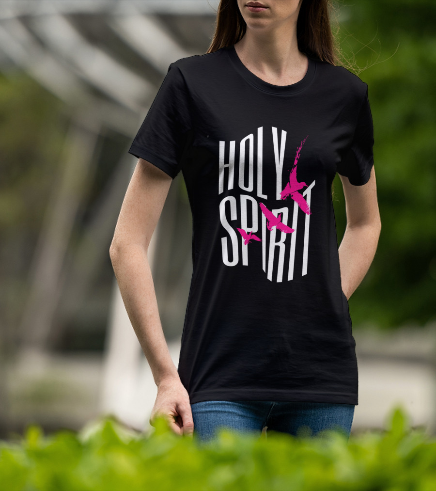 Holy Spirit Pink Birds Streetwear T-Shirt