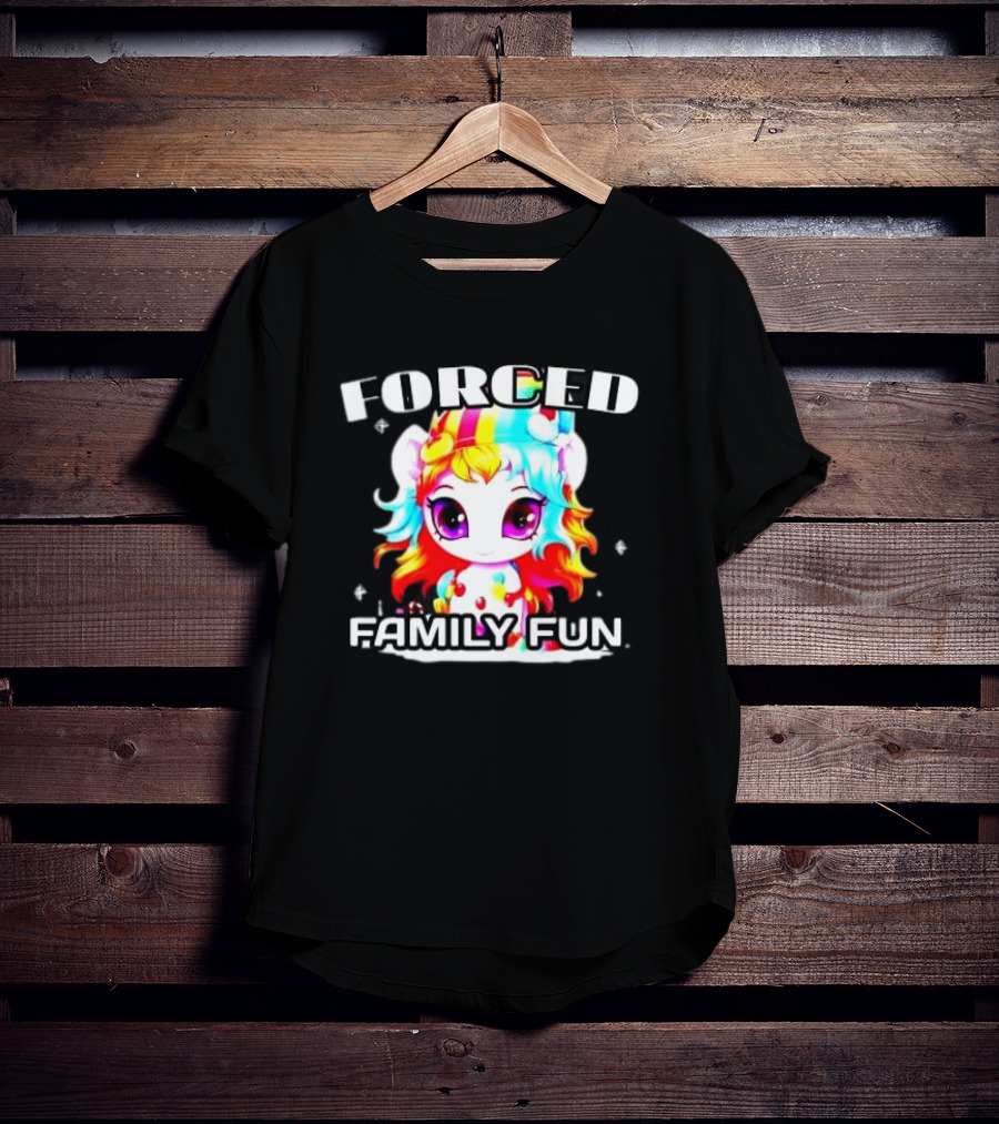 FORCED Family Fun Unicorn Christmas T-Shirt