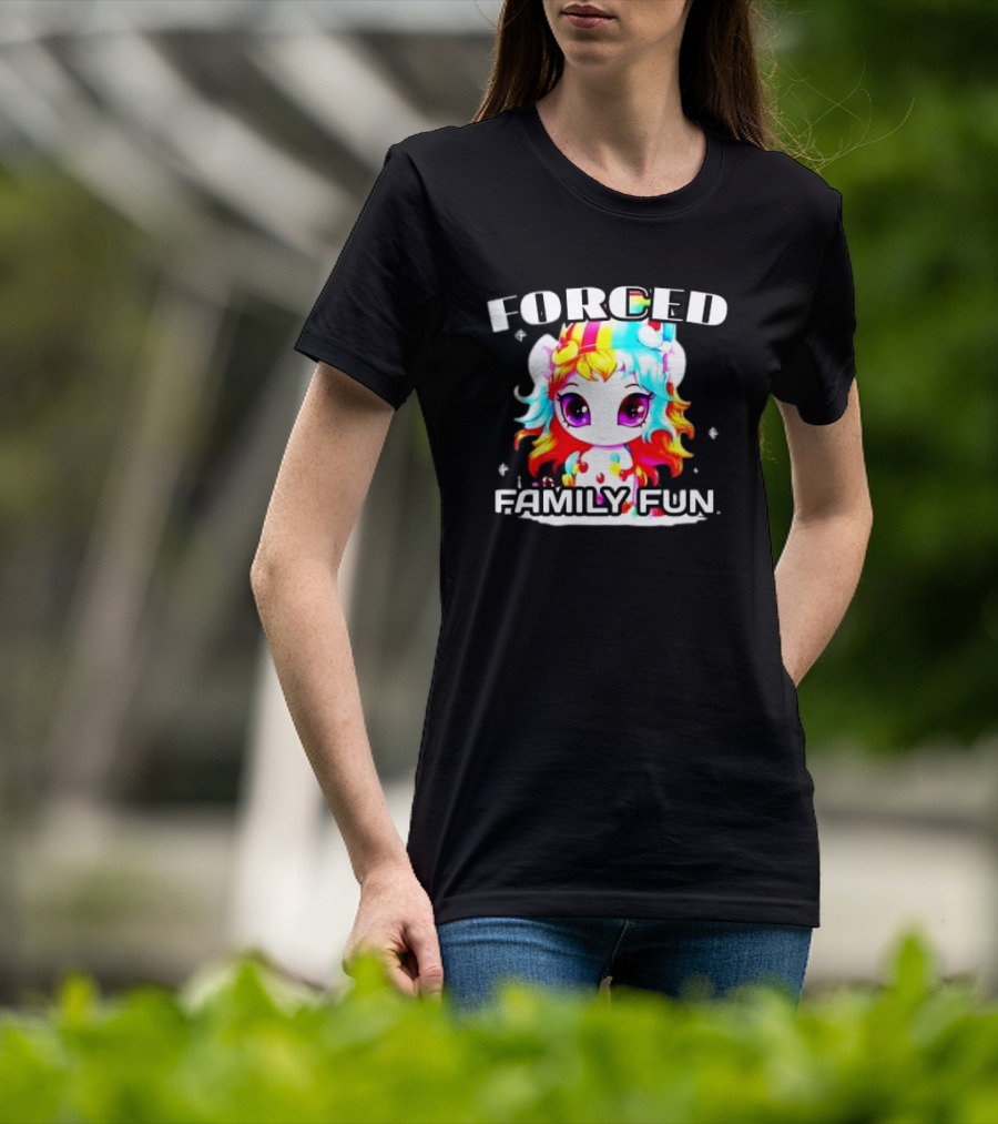 FORCED Family Fun Unicorn Christmas T-Shirt