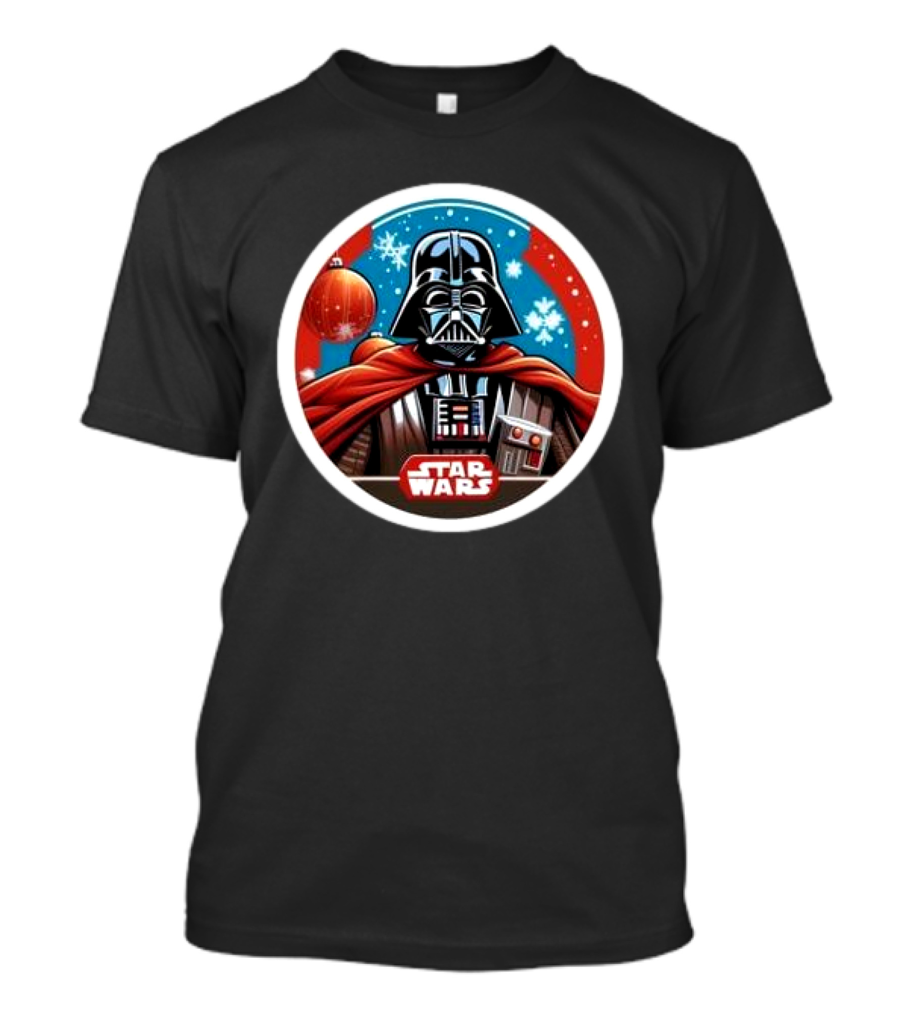 Star Wars Darth Vader Christmas Holiday Snowflakes T-Shirt