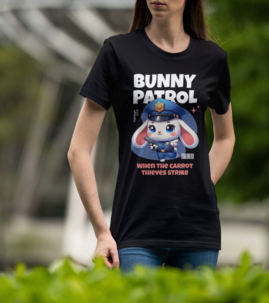 Bunny Patrol Kids Apparel When The Carrot Thieves Strike T-Shirt