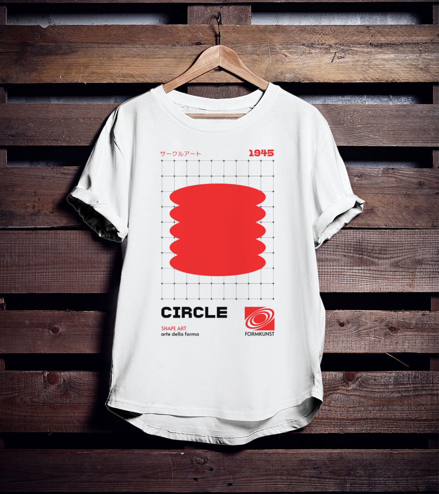 Circle Shape Art 1945 サークルアート Formkunst Arte Della Forma T-Shirt