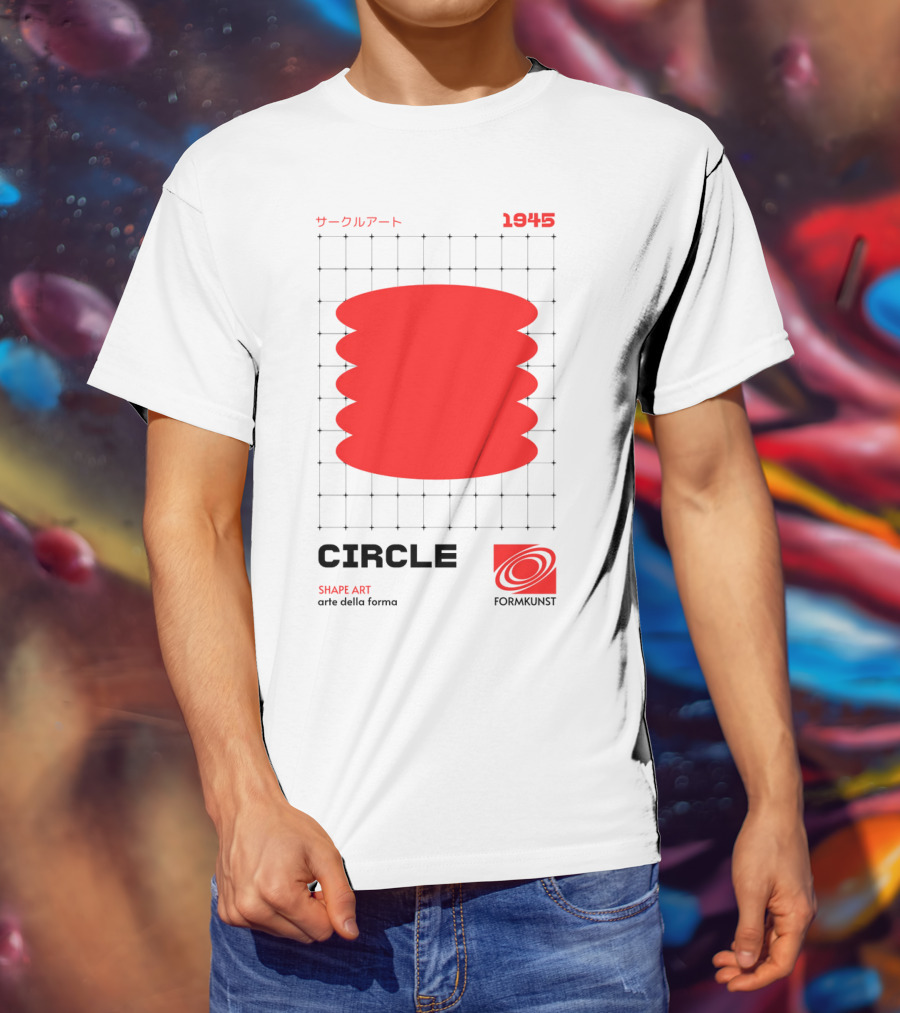 Circle Shape Art 1945 サークルアート Formkunst Arte Della Forma T-Shirt