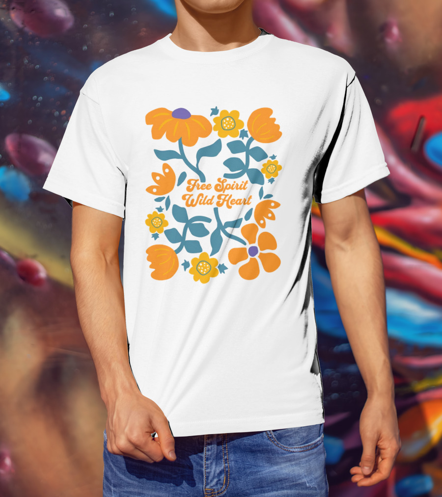 Free Spirit Wild Heart Floral T-Shirt
