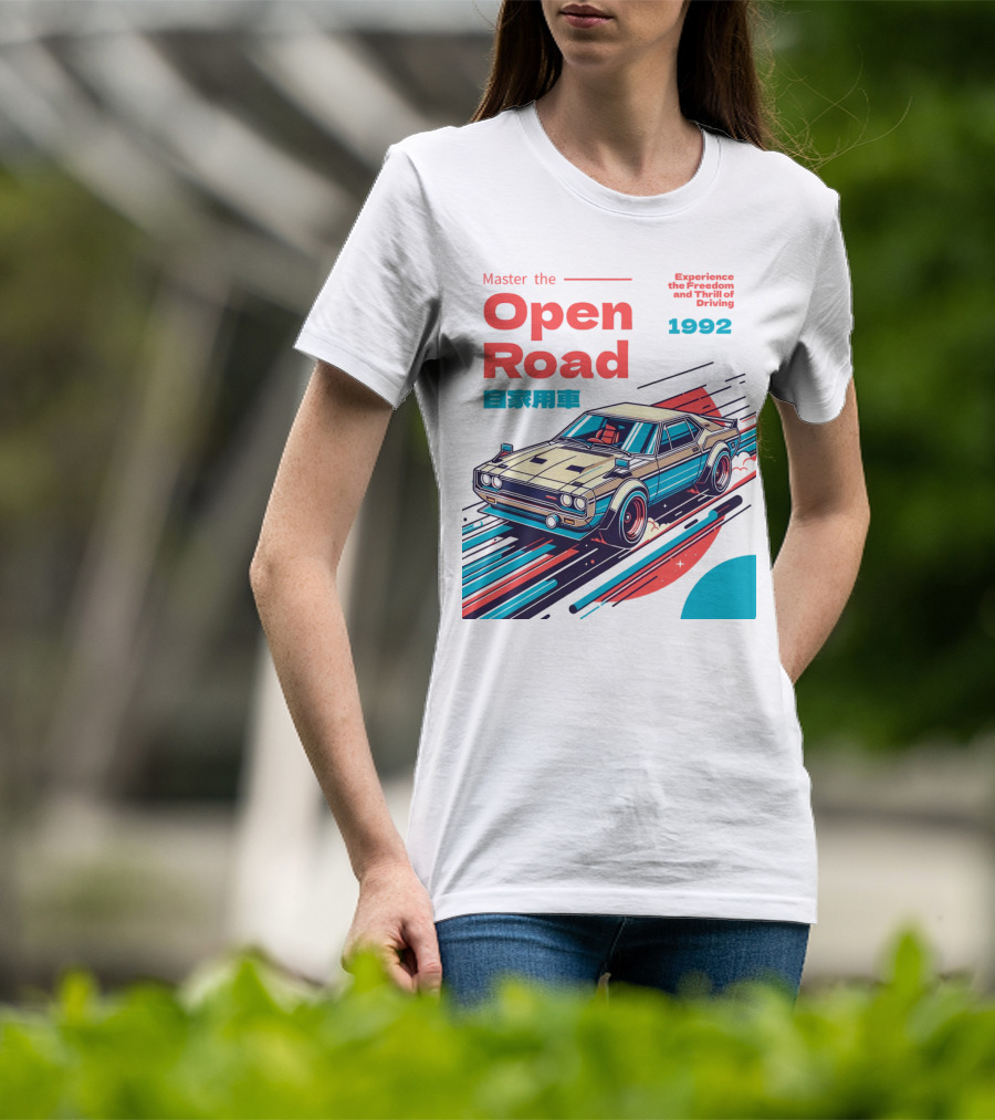 Master The Open Road 1992 Experience The Freedom And Thrill Of Driving Japan Car T-Shirt